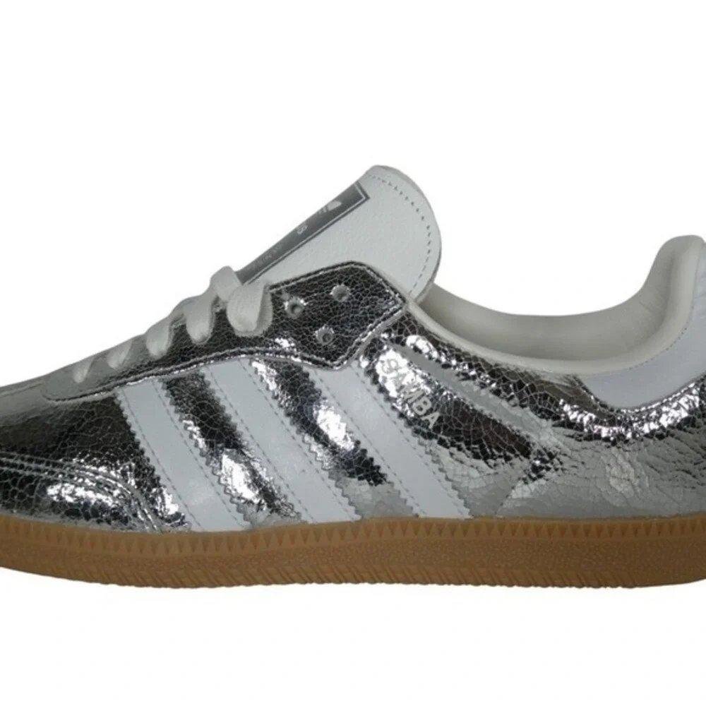 adidas Silver Metallic Athletic Sneakers